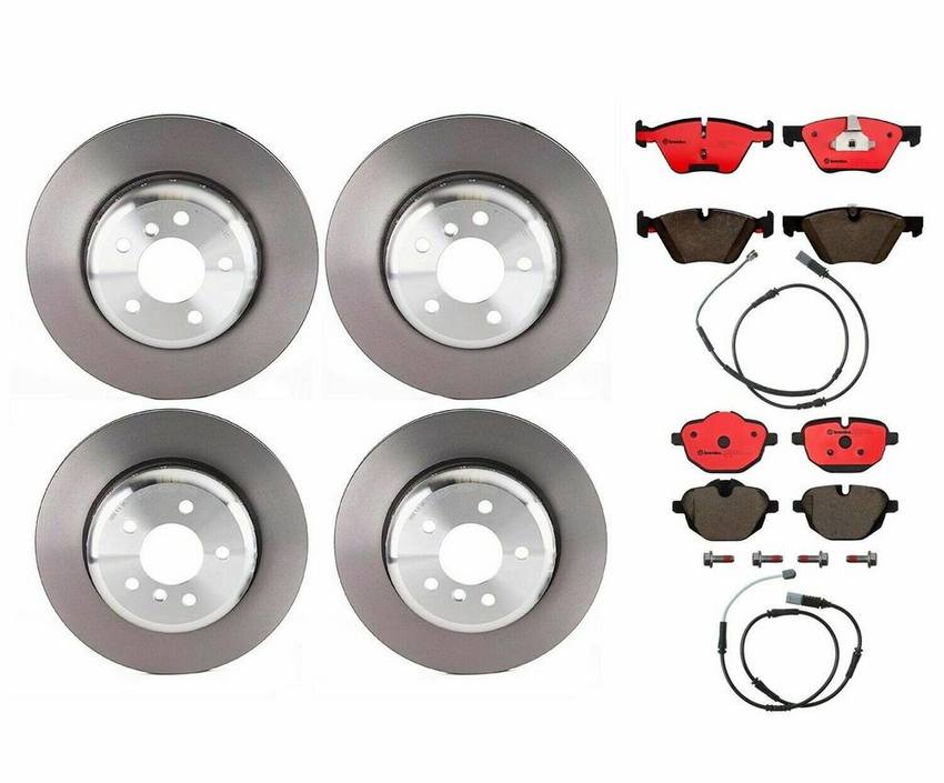 BMW Brembo Brake Kit - Pads &  Rotors Front and Rear (330mm/330mm) (Ceramic) 34356791962 - Brembo 1593348KIT